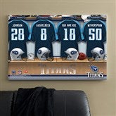 NFL Tennessee Titans Personalized Locker Room Canvas- 24x36 - 10916-L