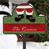 Santa Stop Here! - Yard Stake With Magnet - 10953-S