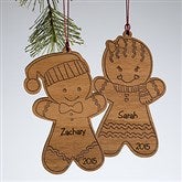 Gingerbread Cookie Personalized Ornament - 10969