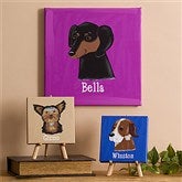 Top Dog Breeds Personalized Canvas Art--12