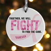 Fight To Find The Cure© Personalized Ornament - 11081