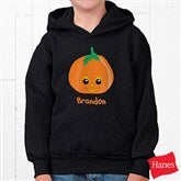 Pumpkin Pal Youth Black Hooded Sweatshirt - 11098YS