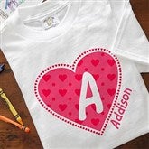 She's All Heart Personalized Youth T-Shirt - 11132-YT