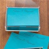 You Name It Personalized Teal Note Sheets & Caddy - 11145-T