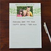 Elegant Floral Personalized One Photo Notepad - 11156-O