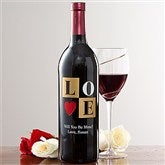 Personalized Love© Wine Art-Design One - 11166D-A