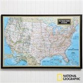 National Geographic® Classic US Personalized Canvas Map - 11168-U