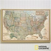 National Geographic® Executive US Personalized Canvas Map - 11171-U