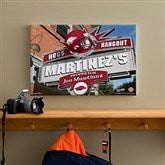 Arkansas Razorbacks Collegiate Personalized Pub Sign Canvas- 12x18 - 11173-S
