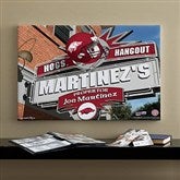 Arkansas Razorbacks Collegiate Personalized Pub Sign Canvas- 16x24 - 11173-M