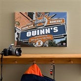 Illinois Fighting Illini Collegiate Personalized Pub Sign Canvas- 12x18 - 11178-S