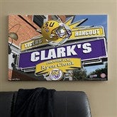 LSU Tigers Collegiate Personalized Pub Sign Canvas- 24x36 - 11183-L