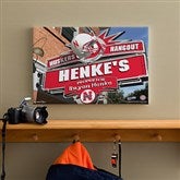 Nebraska Huskers Collegiate Personalized Pub Sign Canvas- 12x18 - 11187-S