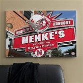 Nebraska Huskers Collegiate Personalized Pub Sign Canvas- 24x36 - 11187-L