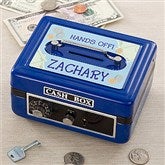 My Private Stash Personalized Cash Box  - Blue - 11192-B