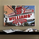 North Carolina State Wolfpack Collegiate Personalized Pub Sign Canvas- 16x24 - 11199-M