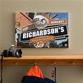 Oklahoma State Cowboys Collegiate Personalized Pub Sign Canvas- 12x18 - 11201-S