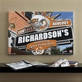 Oklahoma State Cowboys Collegiate Personalized Pub Sign Canvas- 16x24 - 11201-M