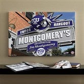 TCU Horned Frogs Collegiate Personalized Pub Sign Canvas- 16x24 - 11204-M