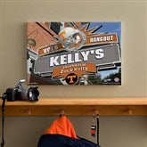 Tennessee Vols Collegiate Personalized Pub Sign Canvas- 12x18 - 11205-S
