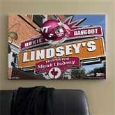 Virginia Tech Hokies Collegiate Personalized Pub Sign Canvas- 24x36 - 11208-L
