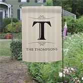 Elegant Monogram Personalized Garden Flag - 11217