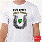 Grandpa's Lucky Charms - White Adult T-Shirt - 11305-TS