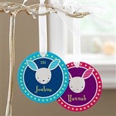 Trendy Bunny Personalized Ornament - 11317