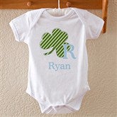 Shamrock Initial for Him Baby Bodysuit - 11321-BB