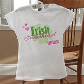 Irish Sweetheart! Personalized Ladies Fitted T-Shirt - 11340-LF