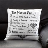 Our Family Personalized Keepsake Pillow - 11352