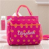 Sorbet Spots Embroidered Shower Caddy - 11399