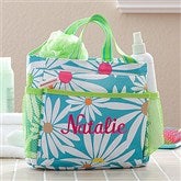 Classic Daisy Embroidered Shower Caddy - 11400