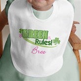 Green Rules!© Personalized Bib - 11425-B