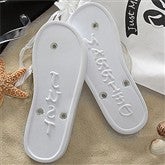Just Married© Flip Flops - Women's White - 1145-W