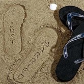 Just Married© Flip Flops - Men's Black - 1145-M