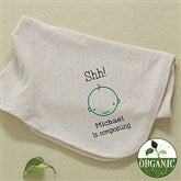 Shh....I'm Composting! Embroidered Organic Blanket - 11455-B