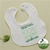 100% All Natural Embroidered Organic Baby Bib - 11459-BB