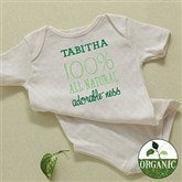 100% All Natural Embroidered Organic Bodysuit - 11459-R
