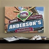 Atlanta Braves MLB Personalized Pub Sign Canvas - 16x24 - 11475-M