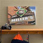 SF Giants MLB Personalized Pub Sign Canvas - 12x18 - 11485-S