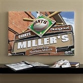 SF Giants MLB Personalized Pub Sign Canvas - 16x24 - 11485-M