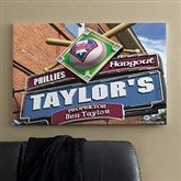Philadelphia Phillies MLB Personalized Pub Sign Canvas - 24x36 - 11494-L