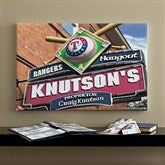 Texas Rangers MLB Personalized Pub Sign Canvas - 16x24 - 11496-M
