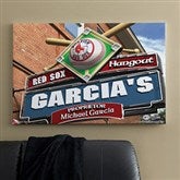 Boston Red Sox MLB Personalized Pub Sign Canvas - 24x36 - 11498-L