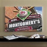 Cincinnati Reds MLB Personalized Pub Sign Canvas - 16x24 - 11503-M