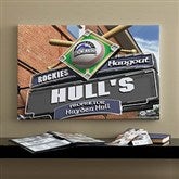 Colorado Rockies MLB Personalized Pub Sign Canvas - 16x24 - 11505-M