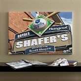 Kansas City Royals MLB Personalized Pub Sign Canvas - 16x24 - 11506-M