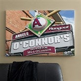 LA Angels MLB Personalized Pub Sign Canvas - 24x36 - 11513-L