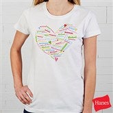 Her Heart of Love Personalized T-Shirt - 11522-T
